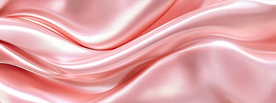 A soft pink background with an elegant white wave shape, perfect for creating a sophisticated and modern presentation design