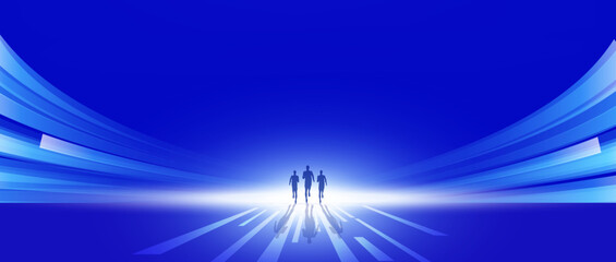 abstract blue background with lines