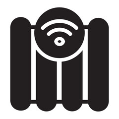 Central Heating glyph icon