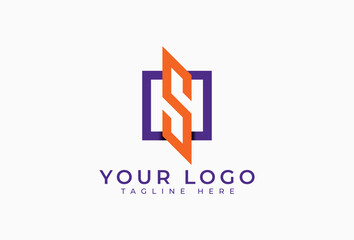 Initial S H Logo Design Template