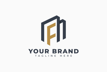 Initial F M Letter Logo Design Concept