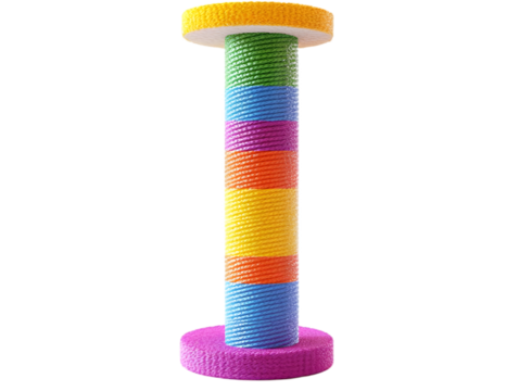 Colorful stacking toy for children, promoting creativity and fine motor skills through playful learning.