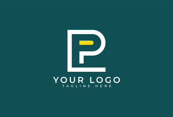 Linked Initial L P Vector Logo Design