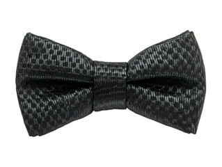 Elegant black bow tie showcasing a classic design for formal occasions and sophisticated events.