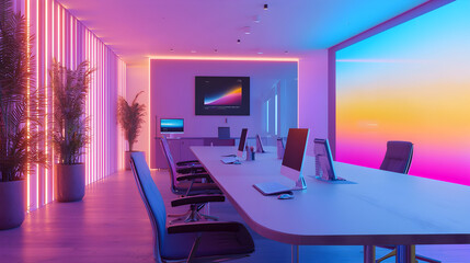 Modern workspace design office interior photography futuristic minimalist inspirational