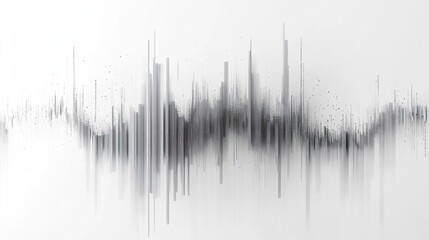 Abstract city skyline wave graphic, futuristic urban background, potential use for design, poster, wallpaper