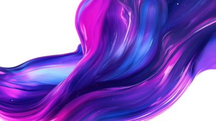 Wavy abstract purple background with flowing smoke and metallic texture
