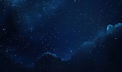 Fototapeta premium Starry night sky and countless scattered stars