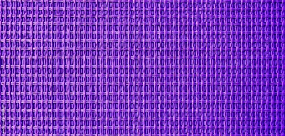 Poster abstract purple textile with interwoven linear patterns, creating a textured backdrop, intricate, cl