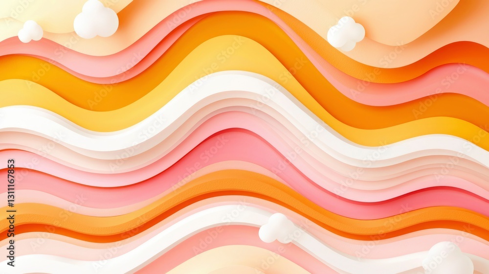Poster abstract wave pattern design