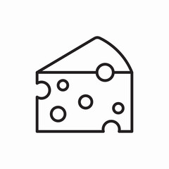 cheese dairy icon vector sign