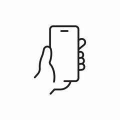 Mobile phone app icon vector sign