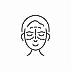 face beauty mask icon vector sign