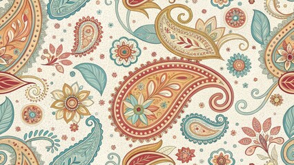 Naklejka premium Low Light Paisley Photography: Soft Pastel Hues, Elegant Design, Night Photography, Dark Background, Subtle Lighting