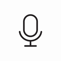 Microphone audio record icon vector sign