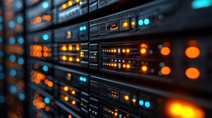 Modern server unit displayed in a high-performance environment for efficient data processing needs