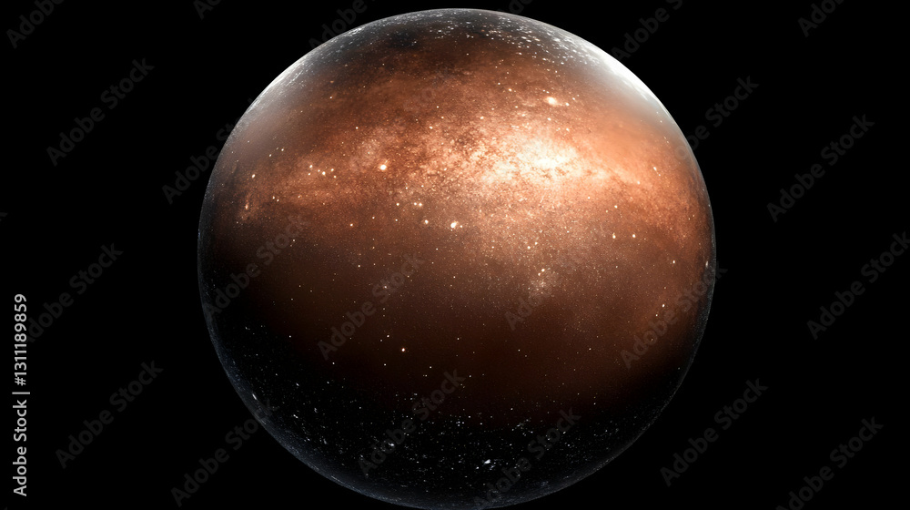 Poster planet 3d rendering space galaxy cosmic universe imagery rendering