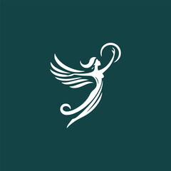 Graceful angel logo