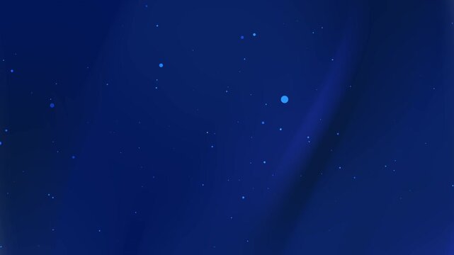 A deep dark blue abstract background with small scattered glowing particles, resembling a starry night. Perfect for digital designs, presentations, or elegant and futuristic visuals.