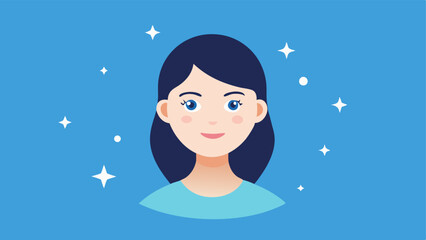 Youthful Glow Create an illustration of a radiant face surrounded by sparkles symbolizing the rejuvenating effects of exosome therapy on skin appearance.