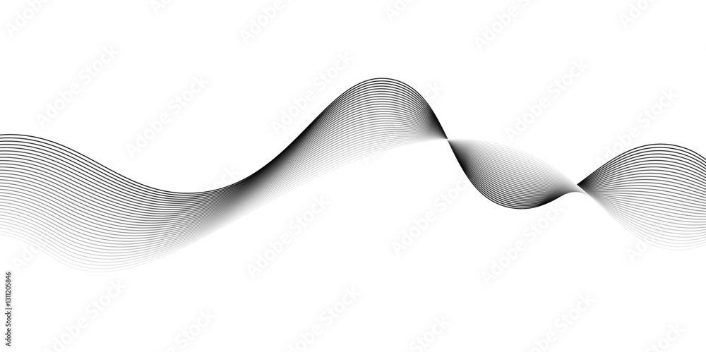 Poster gray and white abstract background with flowing particles.abstract black and white wave background,a