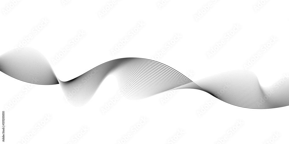 Poster gray and white abstract background with flowing particles.abstract black and white wave background,a