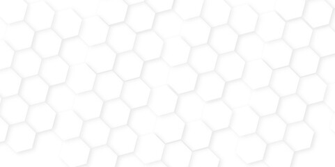 seamless pattern with hexagons. abstract hexagon shapes,Abstract hexagonal mesh cell Surface polygon pattern with glowing hexagon paper texture,Futuristic technology digital hi tech concept background © MD SAGOR