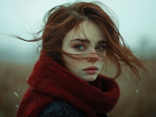 Flushed Cheeks in the Windy Landscape