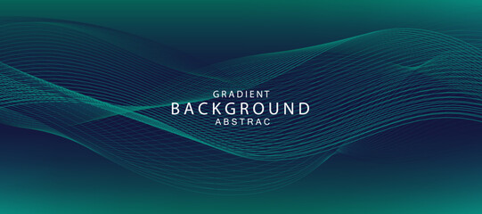 abstract blue and green gradient background, business technology digital communication template, illustration element, future banner poster cover pattern creative graphic vector blend banner  header 