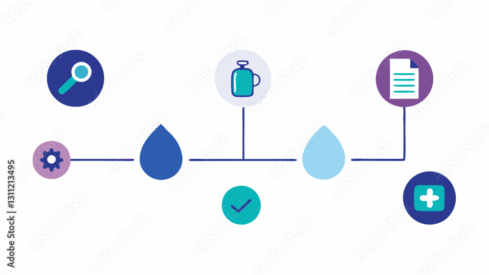 Poster treatment timeline a simple timeline graphic showing steps of the procedure including consultation a