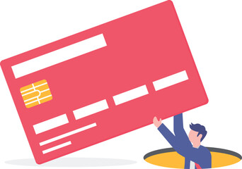 Social media illustration, business concept, web design

