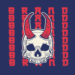 Human head skull surrounded by chains	
