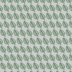 seamless pattern with green leaves