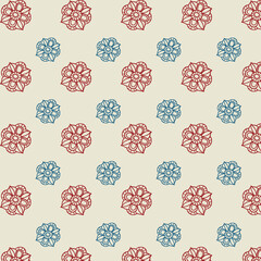 seamless pattern with flowers