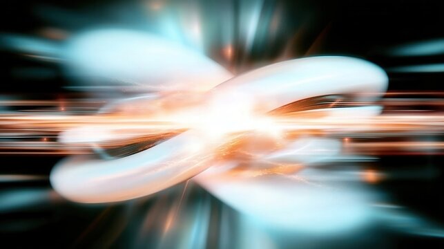 Dynamic abstract light and energy illustration with effects.
