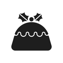 Christmas Pudding Solid Icon