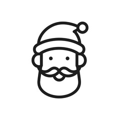Santa Smiling Beard Icon