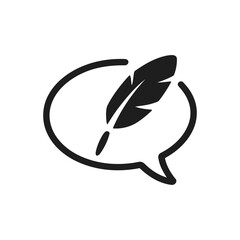 Feather Writing Speech icon