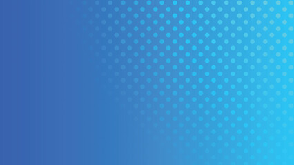 Abstract halftone dot screen on gradient blue creative background. Vector illustration.
