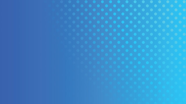 Abstract halftone dot screen on gradient blue creative background. Vector illustration.