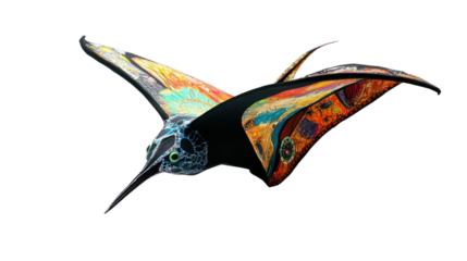 Macho manta isolated on white background