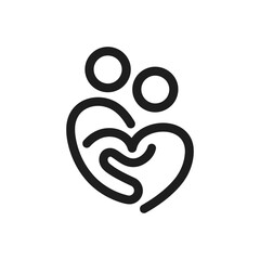 Embracing Care Love Icon