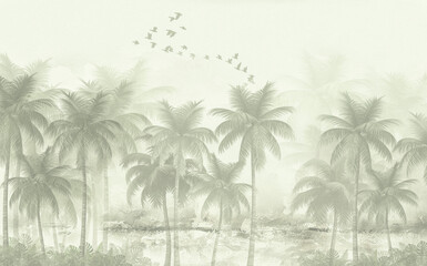 palm tree branches