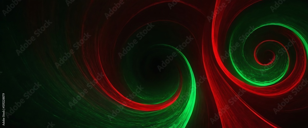 Poster red and green,abstract background with lines. abstract background with red, green black wave. abstra