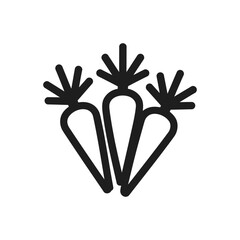 Carrot Trio Silhouette Icon