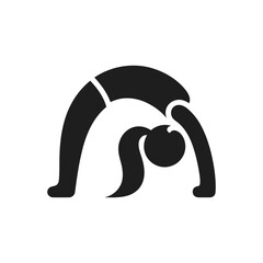 Backbend Stretch Pose Icon