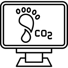 Carbon Footprint Tracker Icon