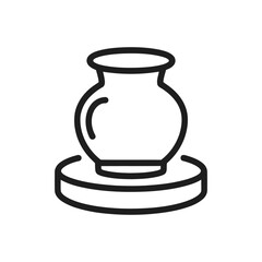 Pottery Wheel Craft Icon