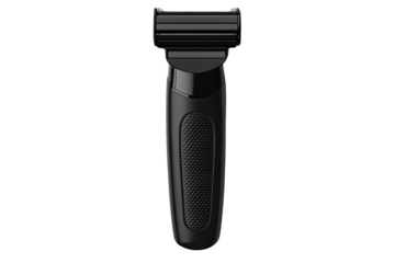 Black Electric Razor on Transparent Background