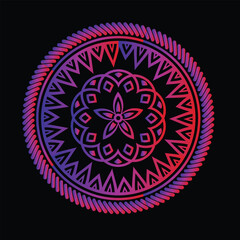 mandala round ornament